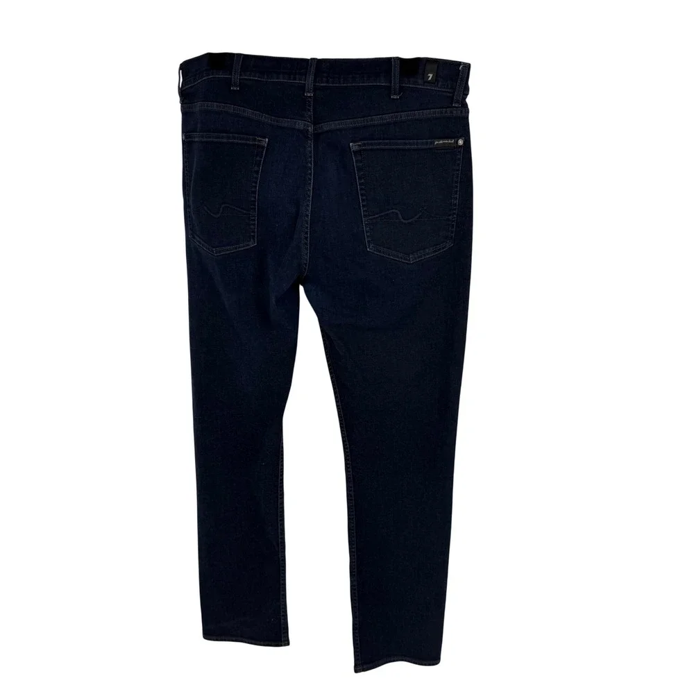 7 For All Mankind The Straight Jeans Mens‎ 40 Rinse Blue Luxe Performance